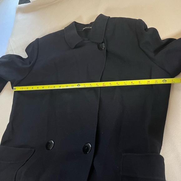 Vintage Salvatore Ferragamo Womens Asymmetrical Button Wool Coat Jacket Overcoat - Picture 5 of 15